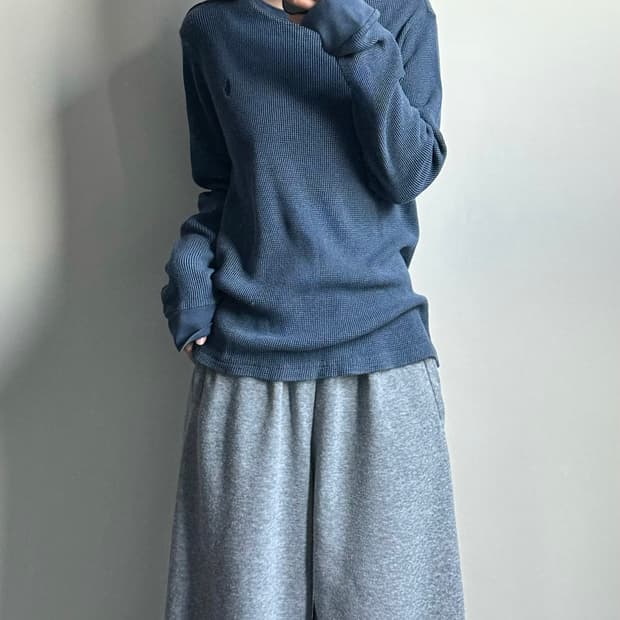 폴로 랄프로렌 신형 블루 와플 니트