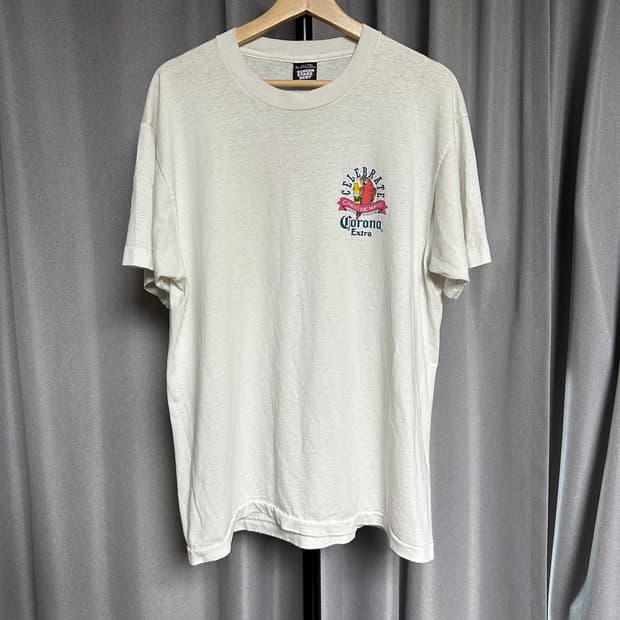 빈티지 90s 코로나 앵무새 애니멀 티셔츠