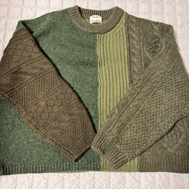 아크네 스튜디오 패치워크 풀오버 니트