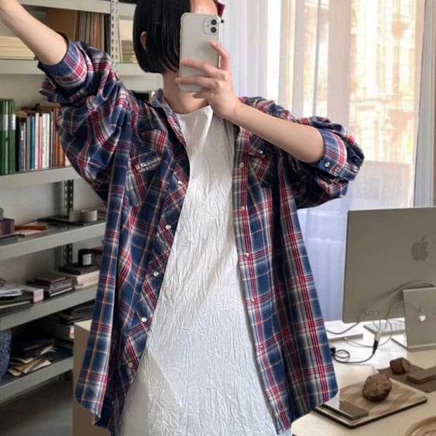 랭글러 체크 셔츠 (Man 2XL) AB0655
