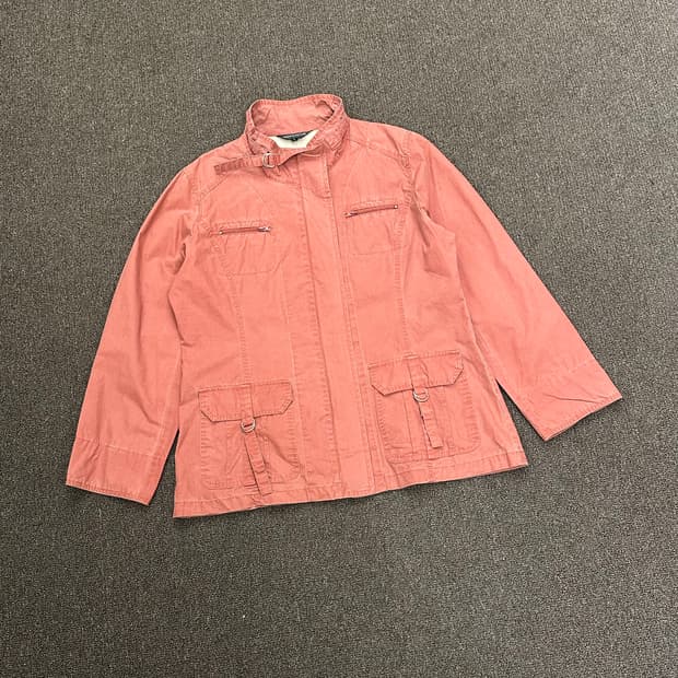 L)MARYLESTER vintage 여성 인디핑크 유틸리티 워크 자켓