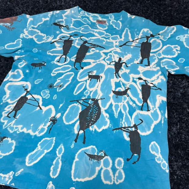 90‘s oneita 에스닉 타이다이 t-shirt