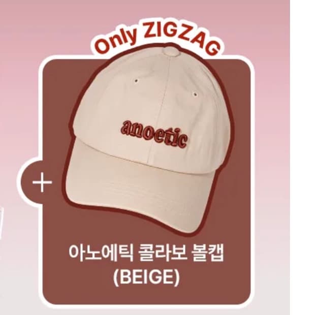 아노에틱 볼캡 모자