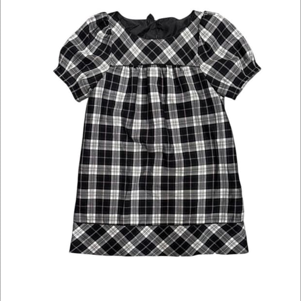 체크 빈티지 원피스