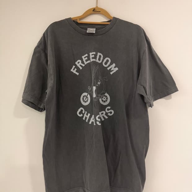 히ューストン(HOUSTON) ピグメントプリントTシャツ(DEVIL)티셔츠