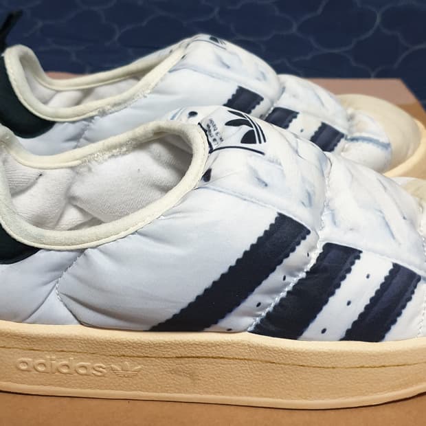 아디다스 퍼피렛 슈퍼스타 패디드 슈즈 화이트 블랙 (235)