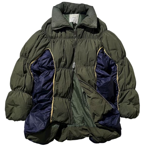 언쓰리디 셔링 다운 패딩