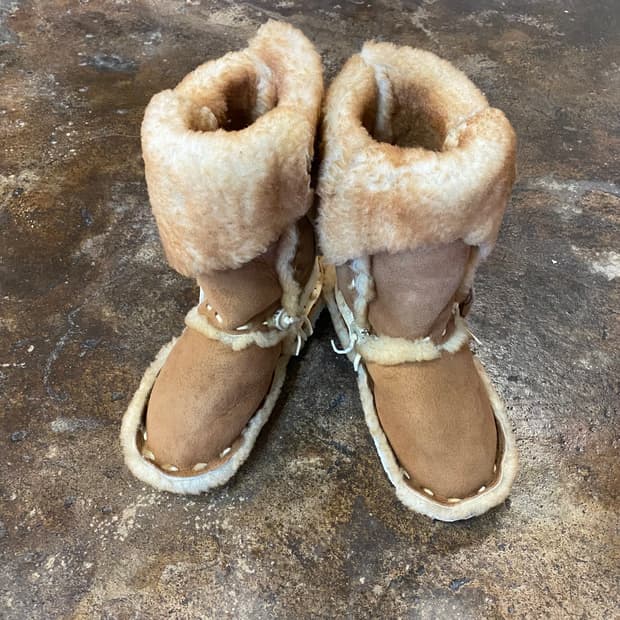 (US8) Malibu cowboy 양털 부츠