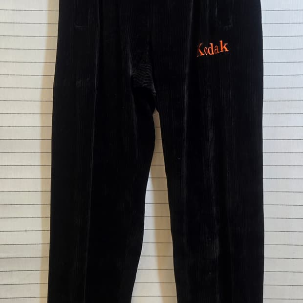 코닥 벨벳 코듀로이 조거팬츠 블랙