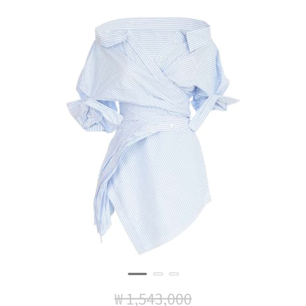 알렉산더왕 오프숄더 셔츠원피스 신지연 원피스