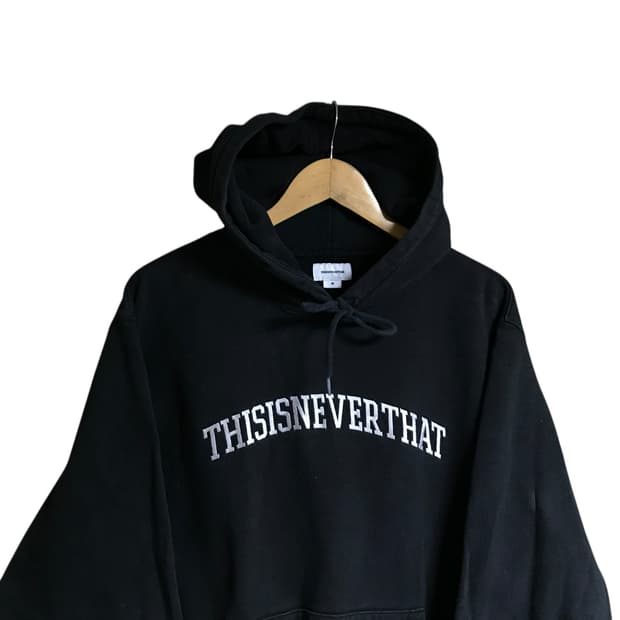 디스이즈네버댓 검정 후드티