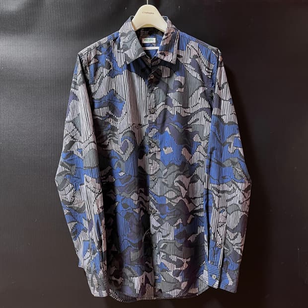 겐조 2015 ss 카모 스트라이프 패턴 셔츠