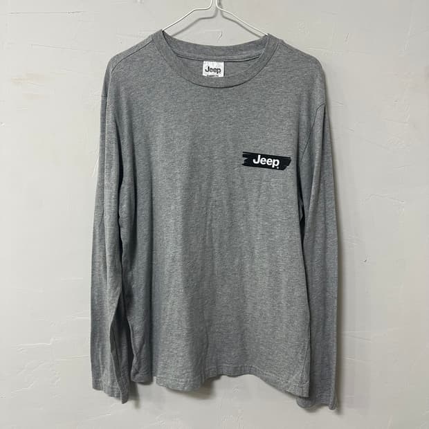(95) Jeep 지프 회색 긴팔 티셔츠 롱슬리브