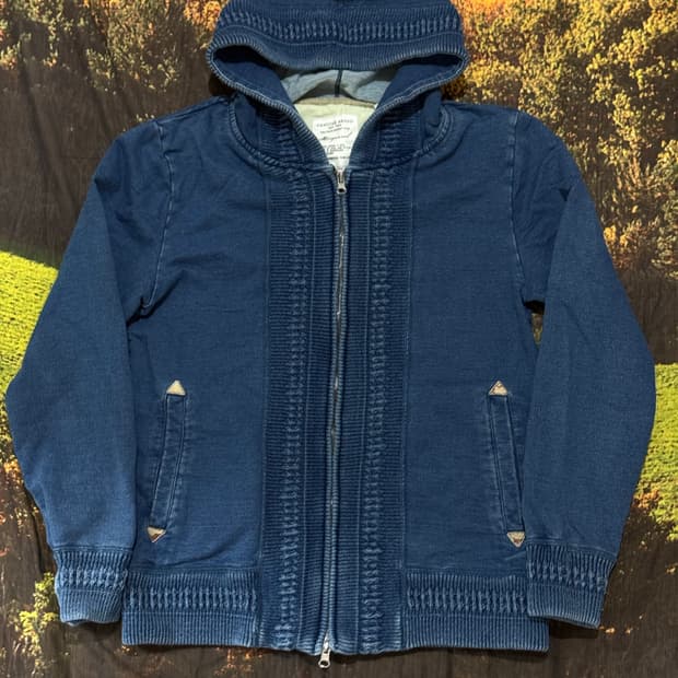 일본 빈티지 데님 후드집업