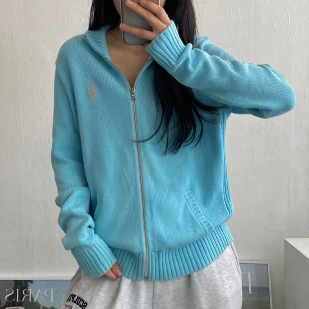 L) 폴로니트집업 A2061