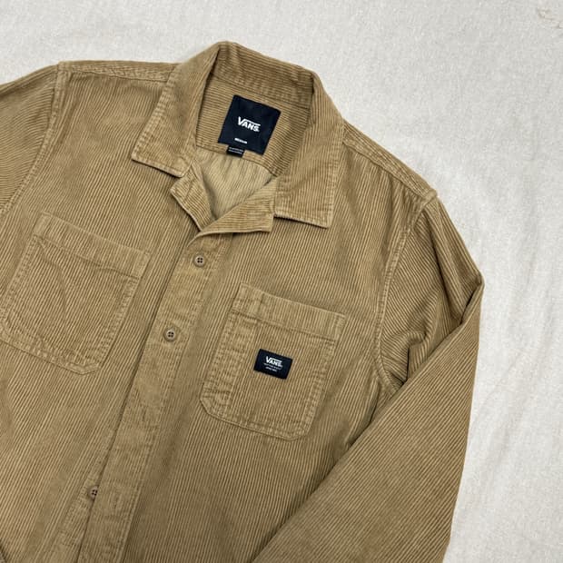 반스 코듀로이 브라운 셔츠 자켓 M