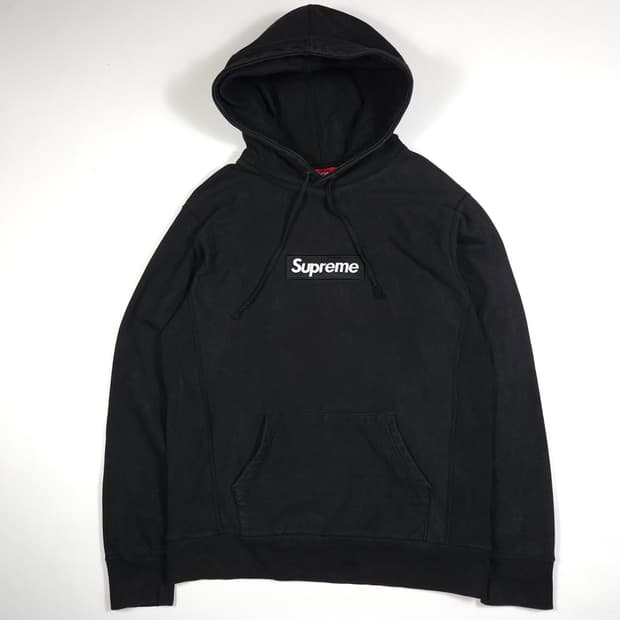슈프림 박스로고 후드티 블랙 