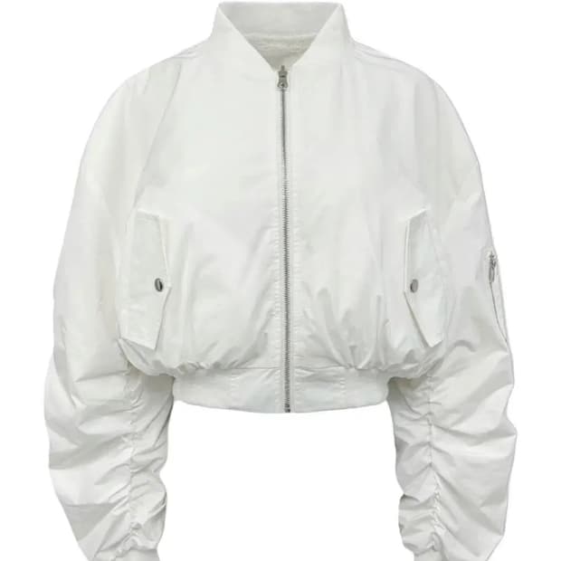 페일제이드 리버시블 퍼 봄버자켓 화이트