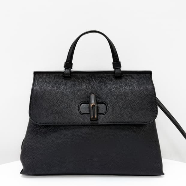 구찌 뱀부 2WAY 탑 핸들 백