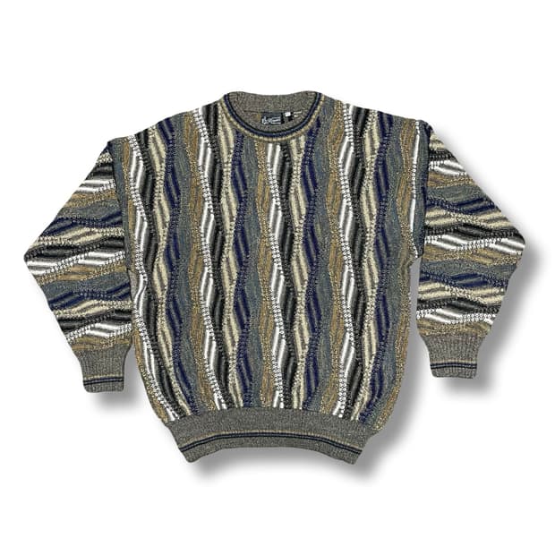 [M] 일본빈티지 이태리 패턴 울 니트