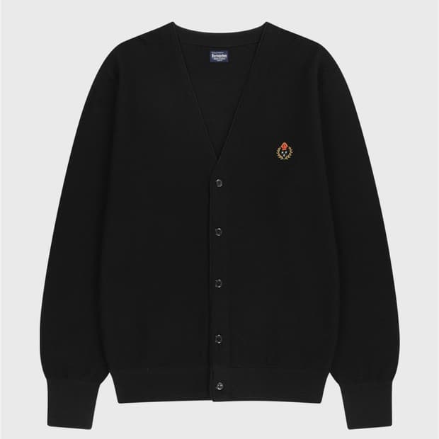 헤리티지 플로스 가디건 블랙m