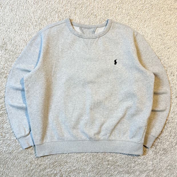 폴로 랄프로렌 신형 블랙포니 플리스 맨투맨 그레이