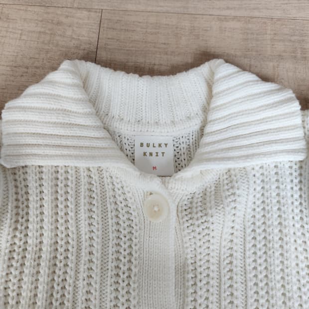 여자 유니클로 벌키 니트 롱가디건 M