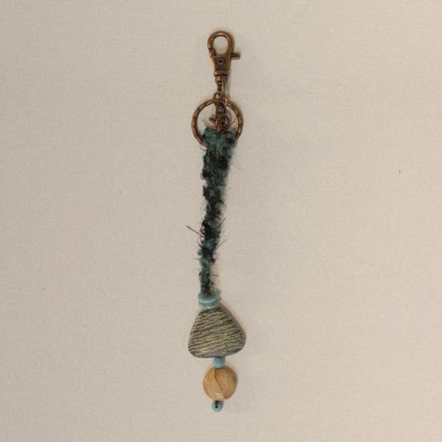 제스퍼-도화석-명주 열쇠고리