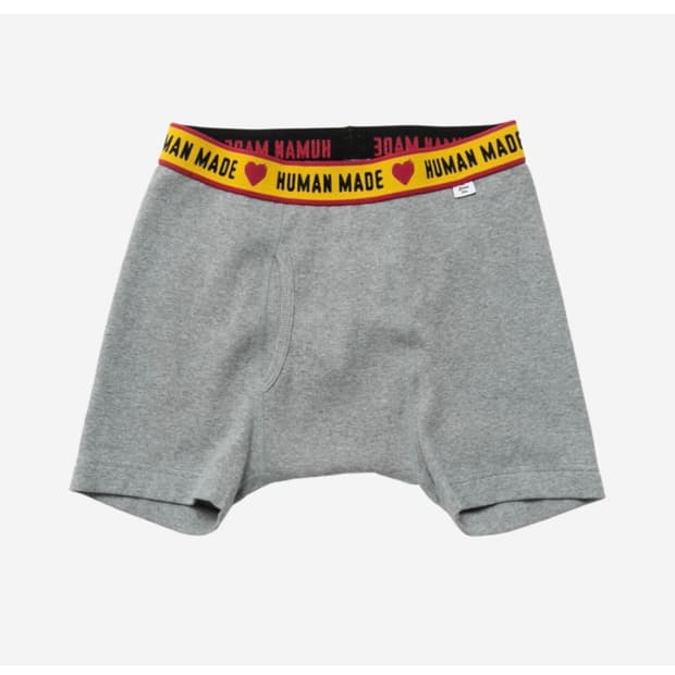 휴먼메이드 박서 브리프 팬티 속옷 그레이 XL