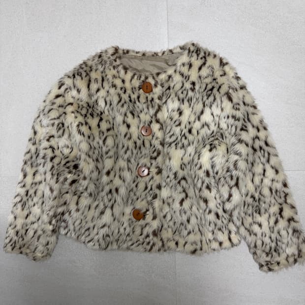 leopard fur jacket 호피 퍼자켓 퍼가디건