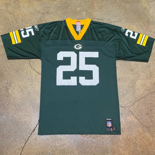 미국빈티지 NFL 리복 그린베이 패커스 저지 반팔 유니폼