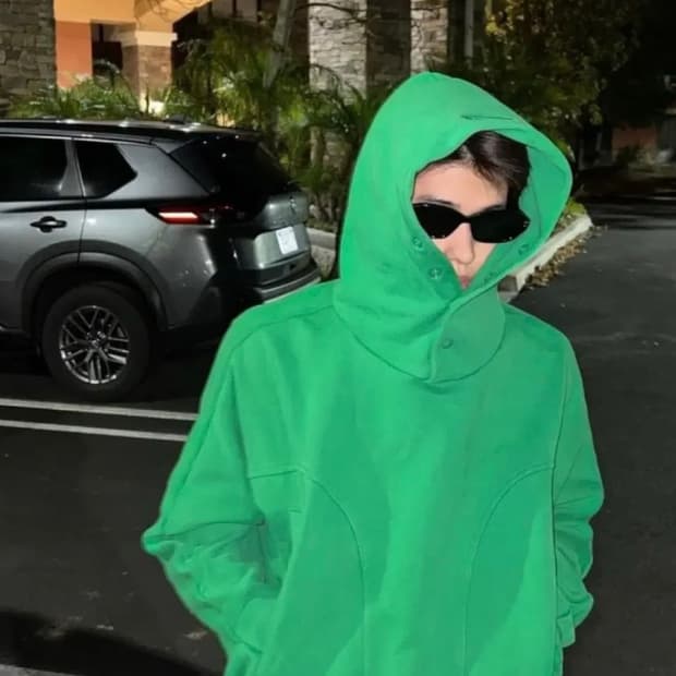 그레일즈 후드티 GEOMETRY HOODIE GREEN 2 사이즈