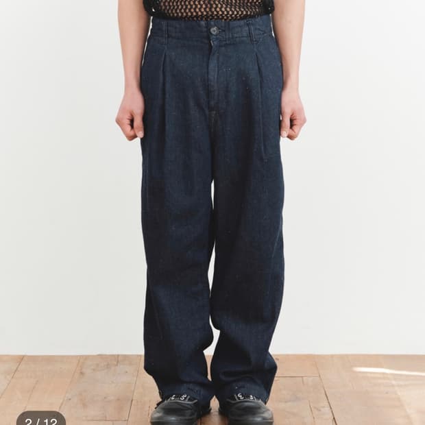 아마이유우츠 데님 와이드 팬츠 (3)