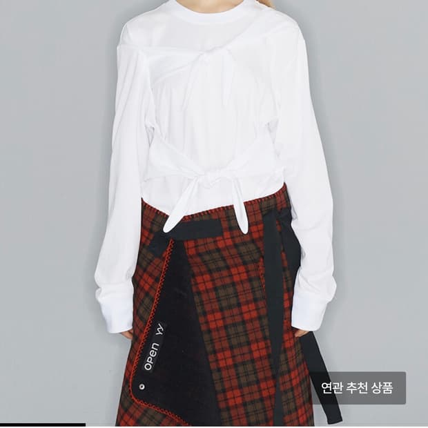 TRIPLE KNOT CREW NECK TOP, WHITE