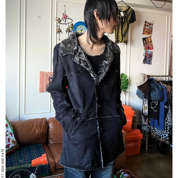 90-00s Never Seen Thing V-Kei Fur Jacket