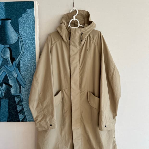 Goldwin 골드윈 필드 후디드 오버 코트 m