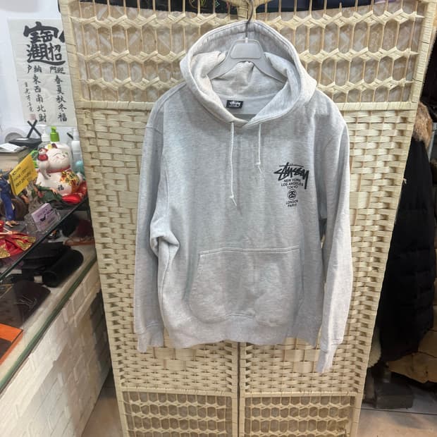 95 정품 스투시 월드투어 애쉬헤더 후드티 팝니다