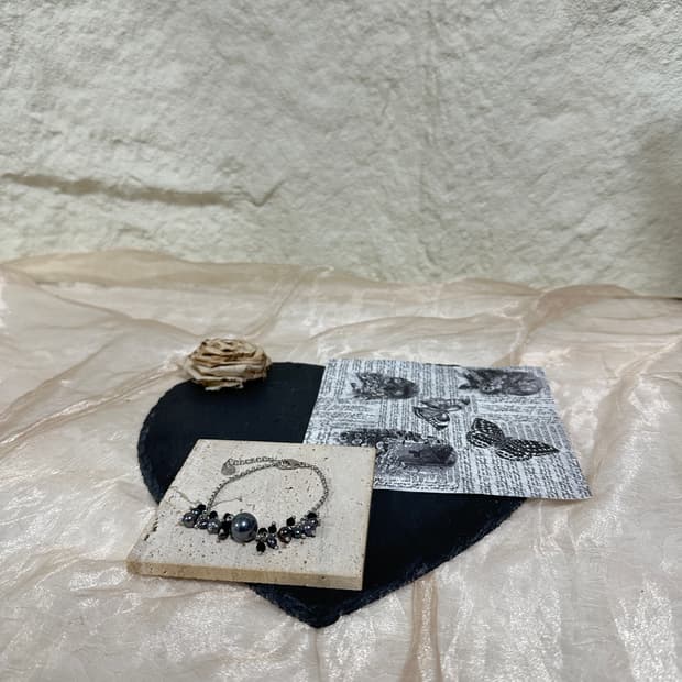 빈티지 wien 타히티 진주  팔찌