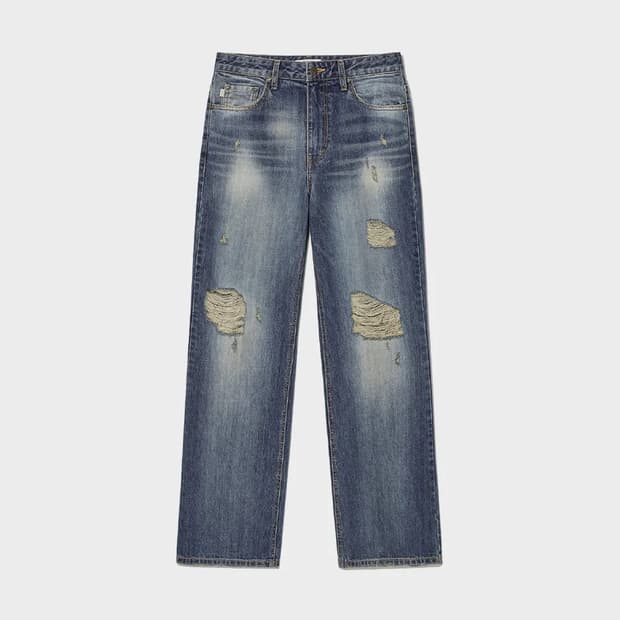 글로니 96 VINTAGE DAMAGED WASHING JEANS