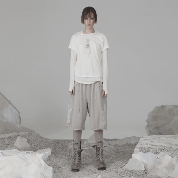 Ojos Rough Cut Half Pants ​cream