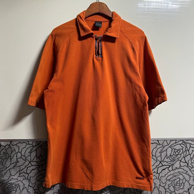 00s 나이키 오렌지 반팔 카라티