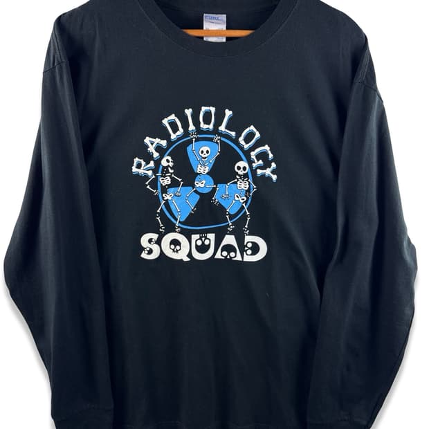 Radiology Squad 스컬 그래픽 롱슬리브3517