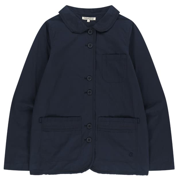 로우 엣지 코튼 자켓 네이비 1사이즈