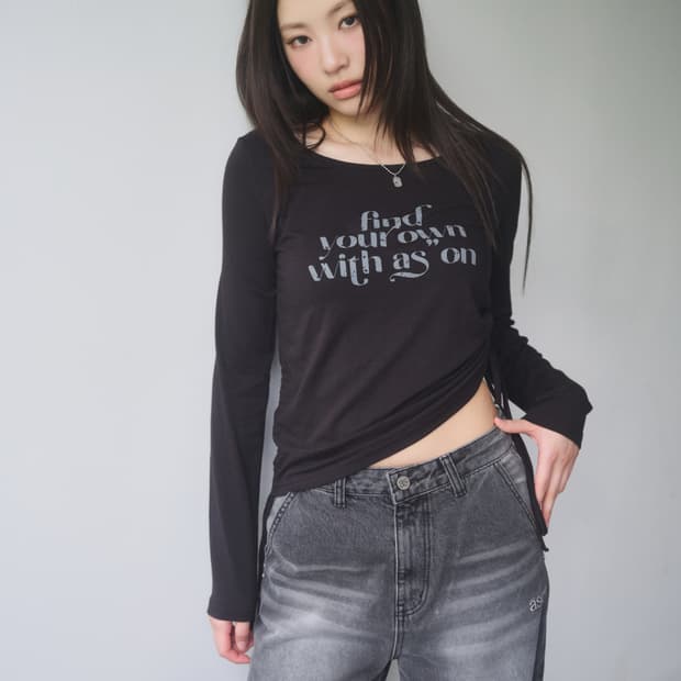 애즈온 블랑쉐 셔링 티 블랙