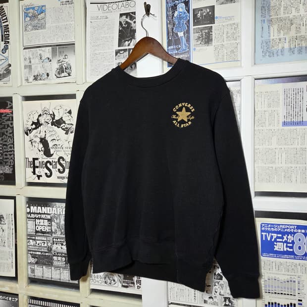 컨버스 재팬 블랙 맨투맨