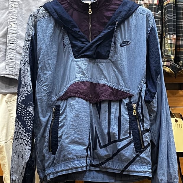 나이키 90s 하프집 프린트 아노락 재킷