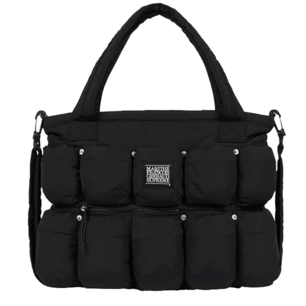 슈프림 마리떼 프랑소와 저버 포카츄 퍼퍼 토트백 블랙 