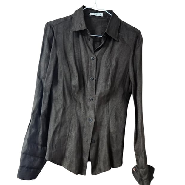 Prada  프라다 브라운 린넨 셔츠