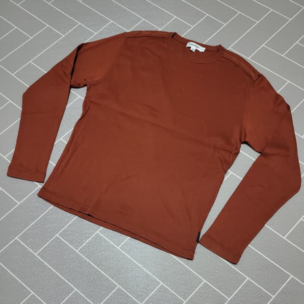 1회착) 캘빈 클라인 코튼 골지 니트 M (100)