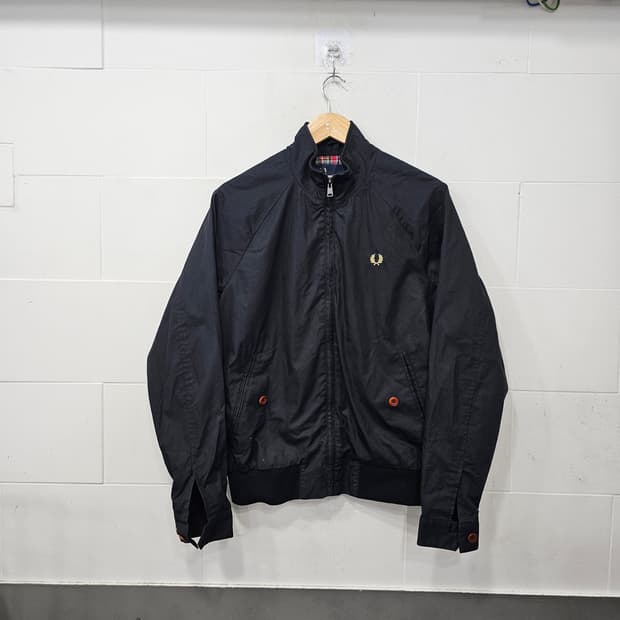 프레드페리 일링 집업 블루종자켓
